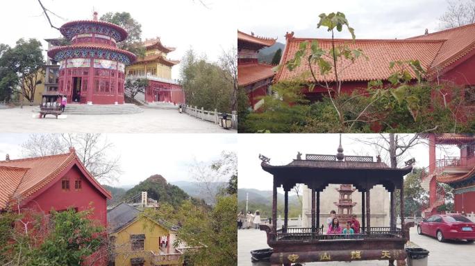 实拍天龙山风景区