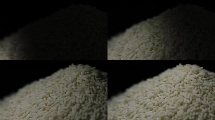 阳光洒在稻米上
