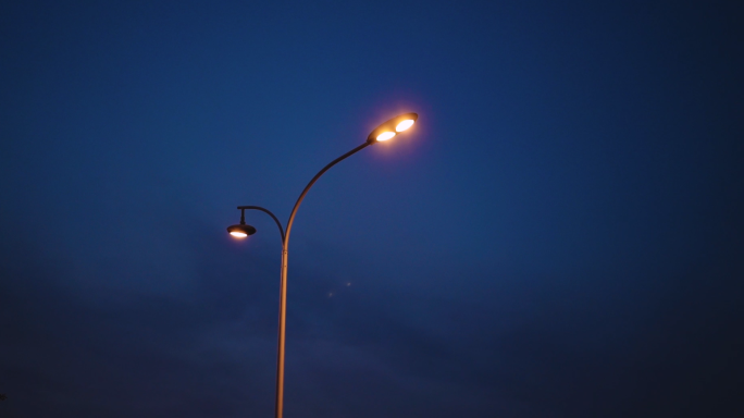 路灯 夜晚空镜 夜晚 夜晚路灯
