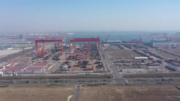 4K-原素材-天津新港船舶重工