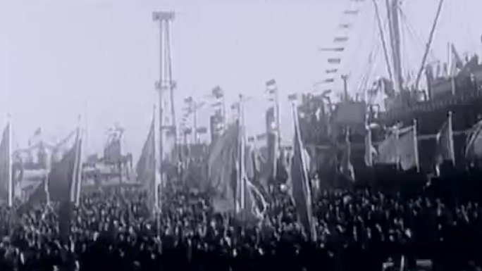 50年代天津港口码头