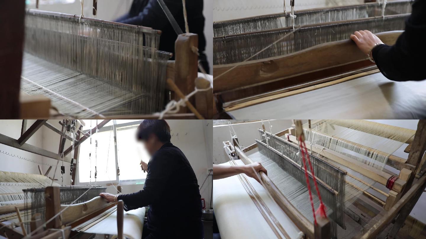 传统手工丝绸纺织