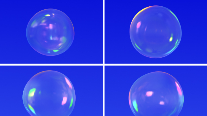 原创八款彩色动态泡泡视频素材