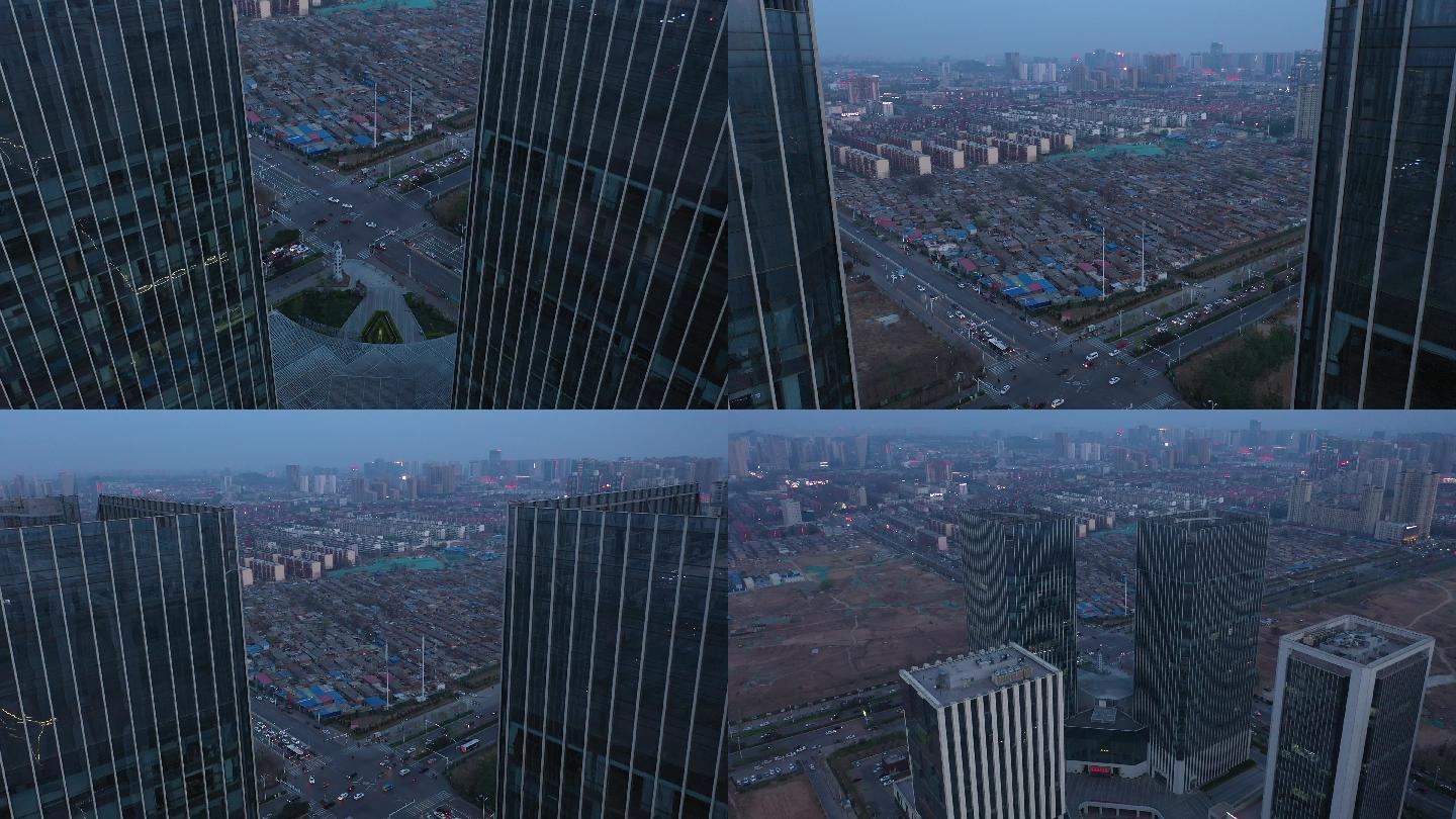 4K-原素材-高楼与贫民窟
