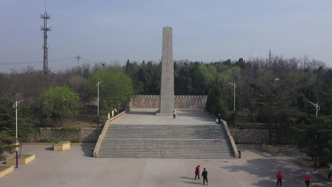 冀东人民抗日暴动纪念碑航拍