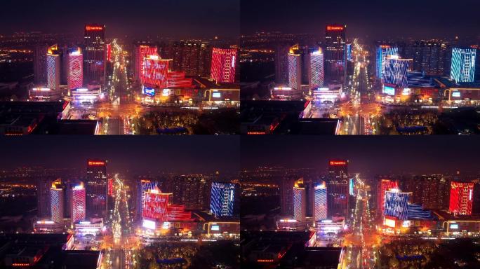 延时-唐山夜景航拍
