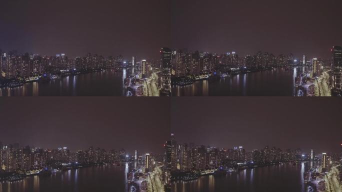 4K航拍夜景外滩