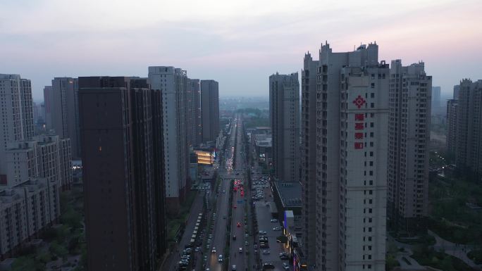 4K-原素材-唐山城市居民区