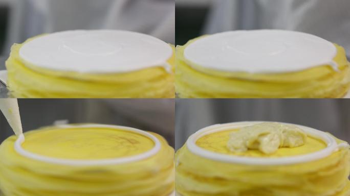 榴莲千层蛋糕生产过程