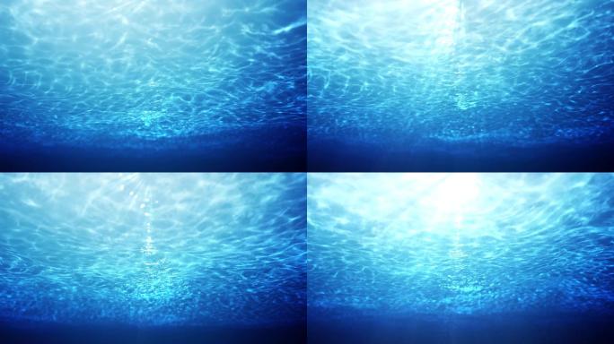 【原创】4K水底拍摄大海水面