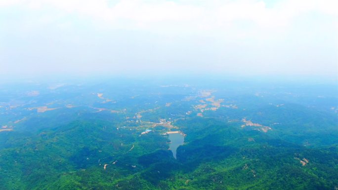 大别山长征出发地美丽乡村建设航拍