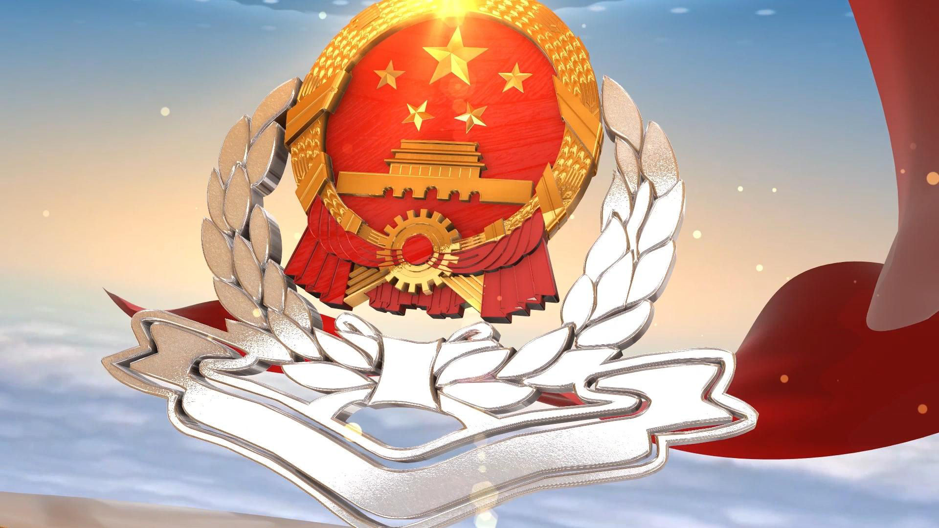 大气税务税徽片头ae模板