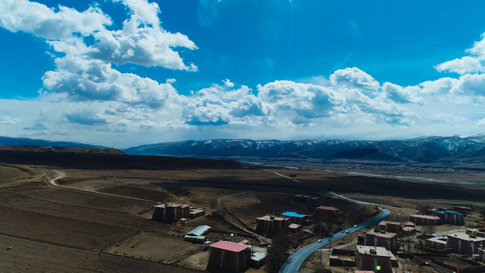 西藏藏地风光秘境旅游航拍