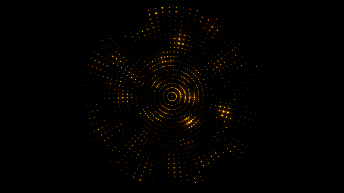 金色粒子圆盘（带透明通道）