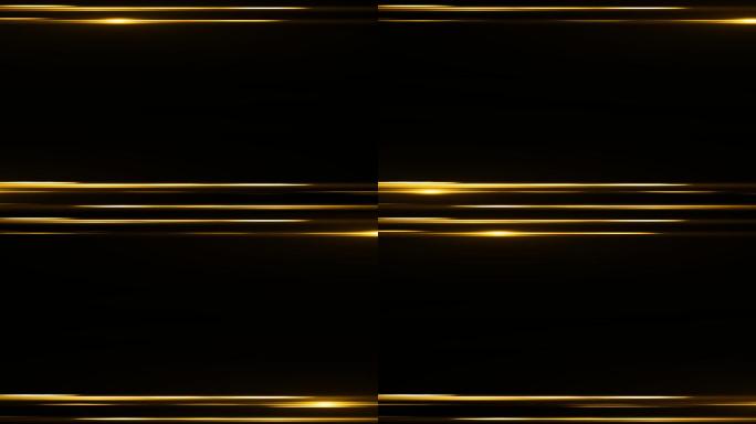 4K金光线条边框通道循环视频遮罩
