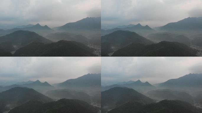 广东清远连山县城山区航拍