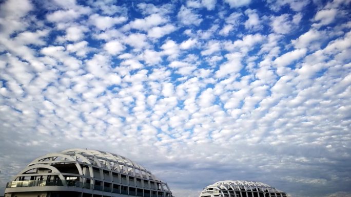 惠州双月湾天空云朵延时摄影