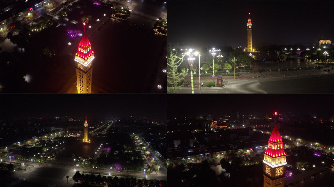 【4K】鹤壁新世纪广场夜景