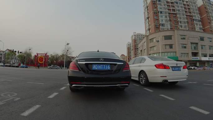 4K-原素材-天津郊区的道路