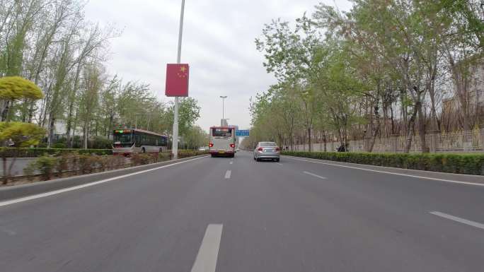 4K-HLG原素材-天津城市道路