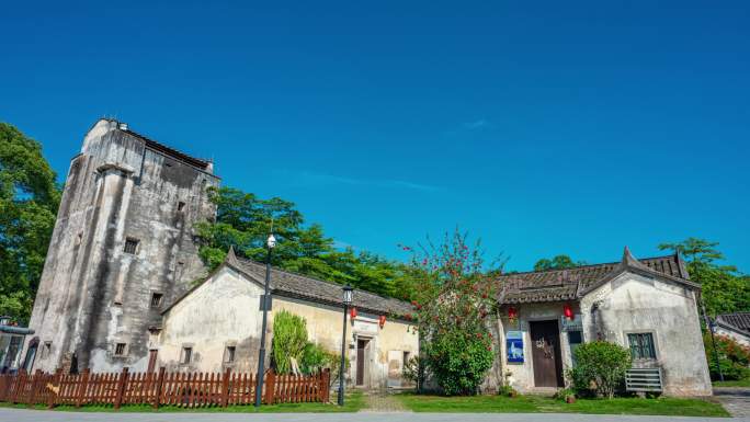 【正版素材】观澜版画基地碉楼大景