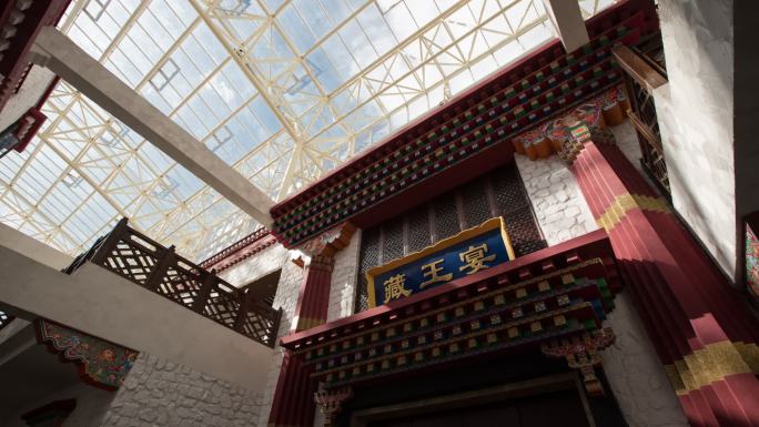 藏族建筑延时素材