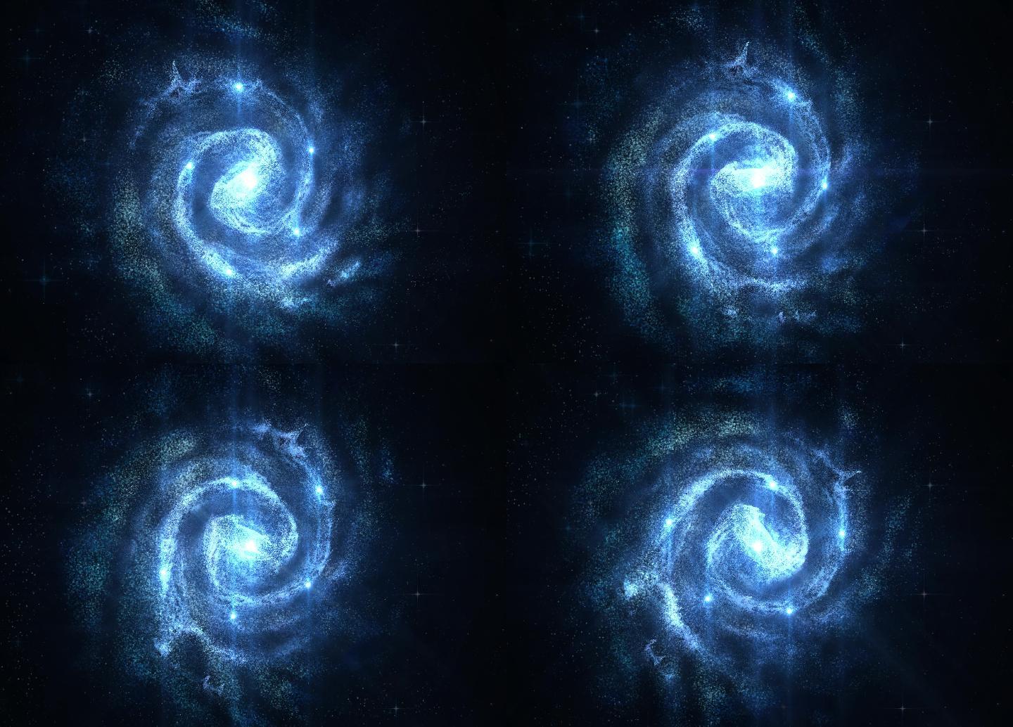 星云银河系银河星空背景循环