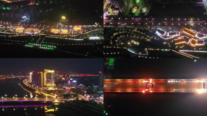 4K航拍汉中夜景