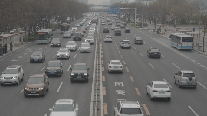 【原创】4K60帧城市交通、车流堵车