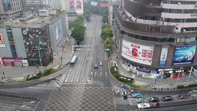 贵阳空城街道航拍