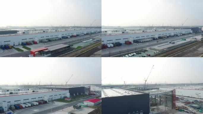 4K原素材-上海自贸区临港新片区科技地标