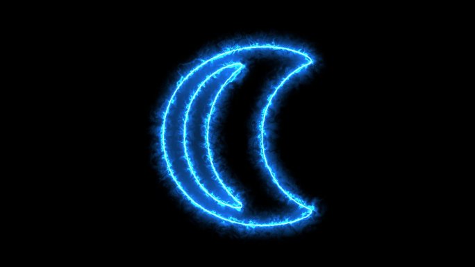 蓝色月亮通道视频-无缝循环