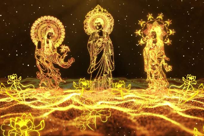 唯美粒子西方三圣LED大屏幕送工程