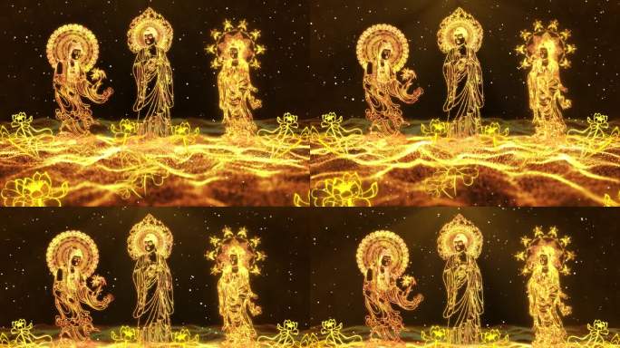 唯美粒子西方三圣LED大屏幕送工程