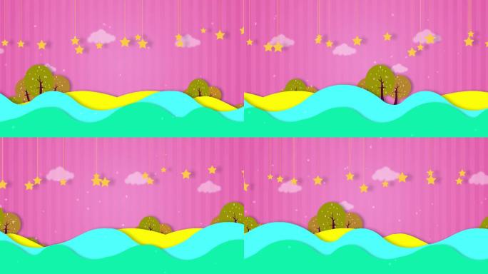 4K卡通唯美背景循环