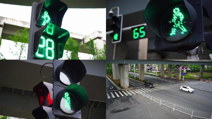 4K斑马线红绿灯