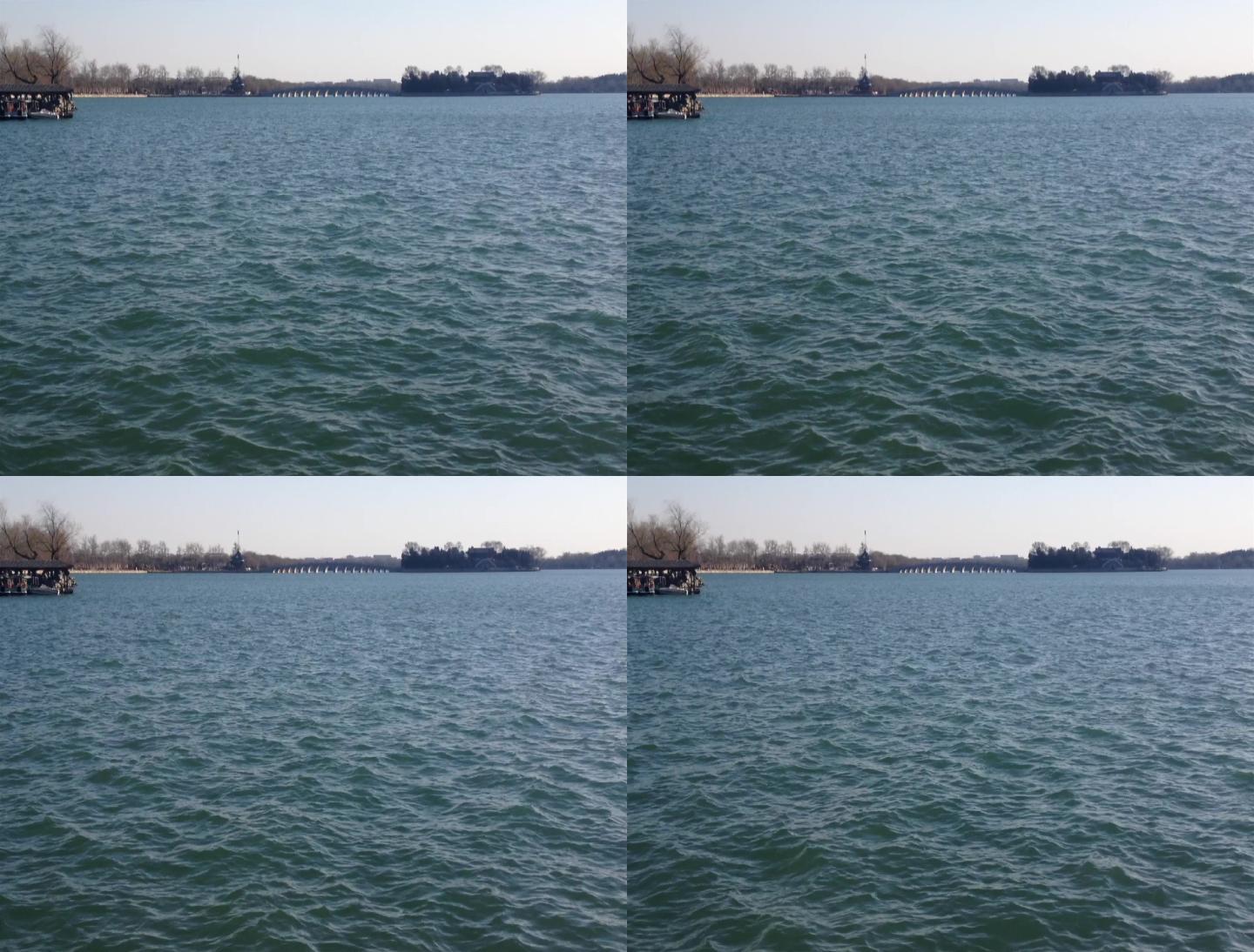 湖面水面水波纹波光粼粼