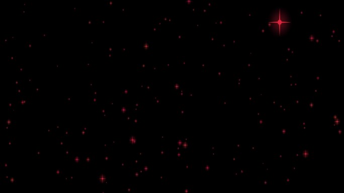4k红星闪烁带透明通道可多次叠加