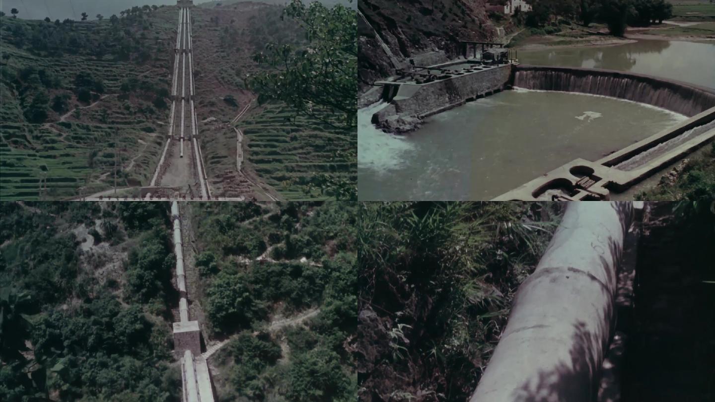 水库放水引进农田六七十年代老视频