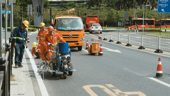 公路标志线划分