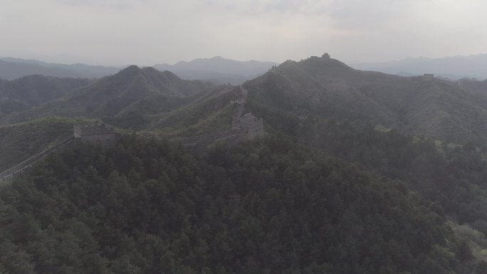 金山岭长城灰度原素材