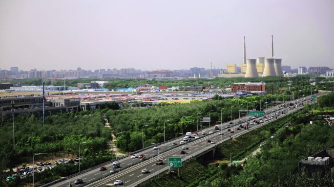 北京五环车流延时4k