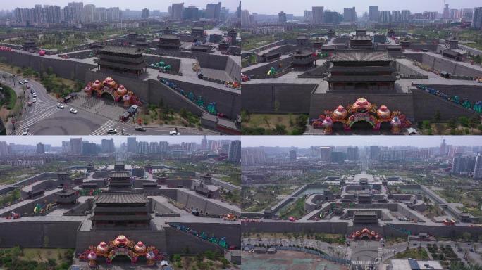 4K-原素材-大同古城航拍5