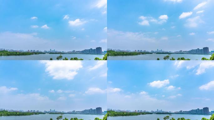 【4K】蓝天绿水生态环境
