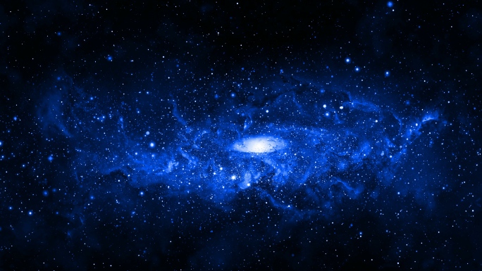 【4K宇宙背景】穿梭蓝色星团星际时空科技