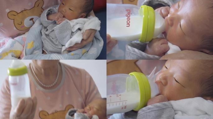 4K喝奶粉的宝宝婴儿喝奶喂奶