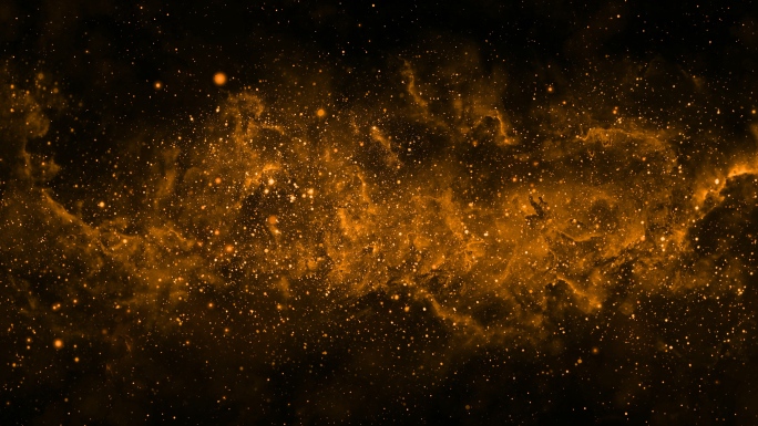 【4K宇宙背景】金色星团穿梭星云震撼时空