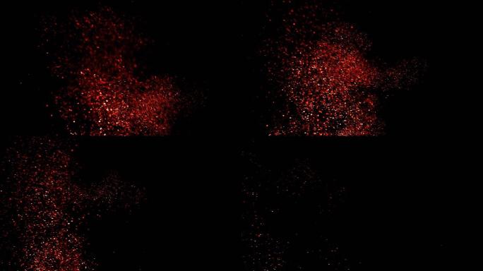 高清带有通道的火星火花粒子（带有通道）