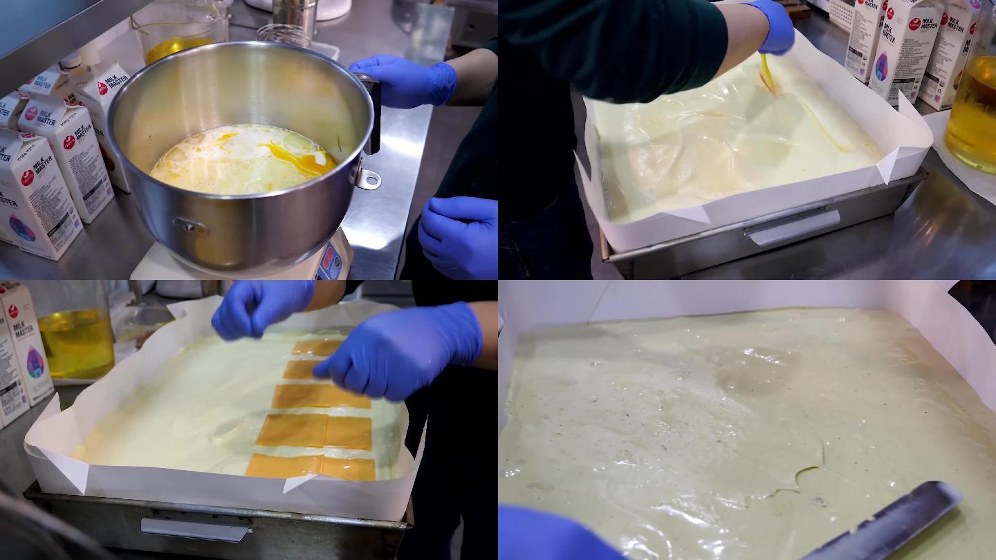 打鸡蛋蛋糕制作过程