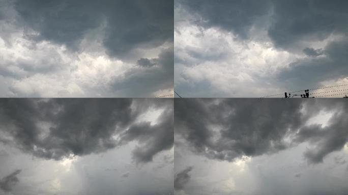 4K3组冰雹灾害前的恐怖乌云